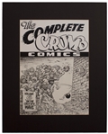 Robert Crumb Original Cover Art for Volume 6 of The Complete Crumb Comics Entitled On the Crest of a Wave